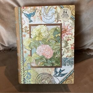 Punch Studio Botanical Note Cards - Cream and Gold